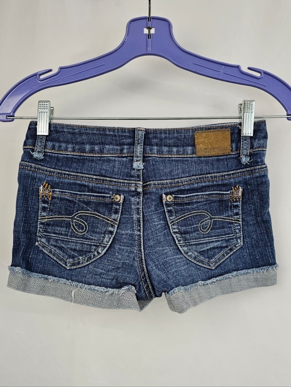 VTG 90s Limited Too Girls' Cuffed Jean Shorts, Sz 8 Reg